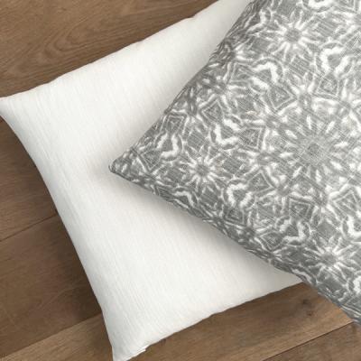 Preview: 1 Kissenhülle LUXE weiß einfarbig Kissen Landhaus Sofakissen Dekokissen 40x40 50x50 60x60